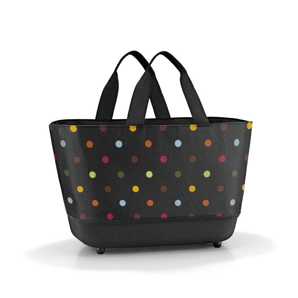 Shoppingbasket dots schwarz/bunt