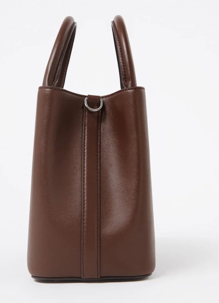 Bolsa de couro Ralph Lauren Marcy com logotipo