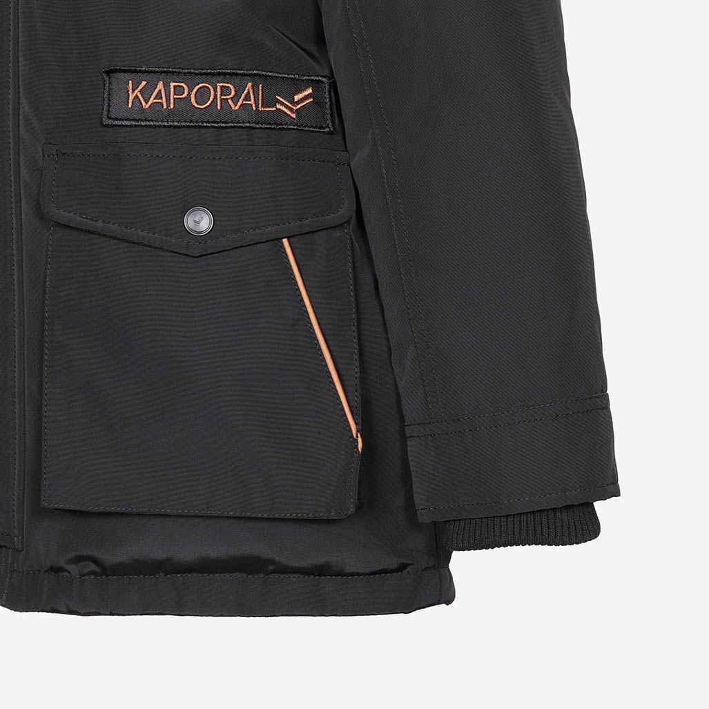 ELONI  Parka noire garçon
