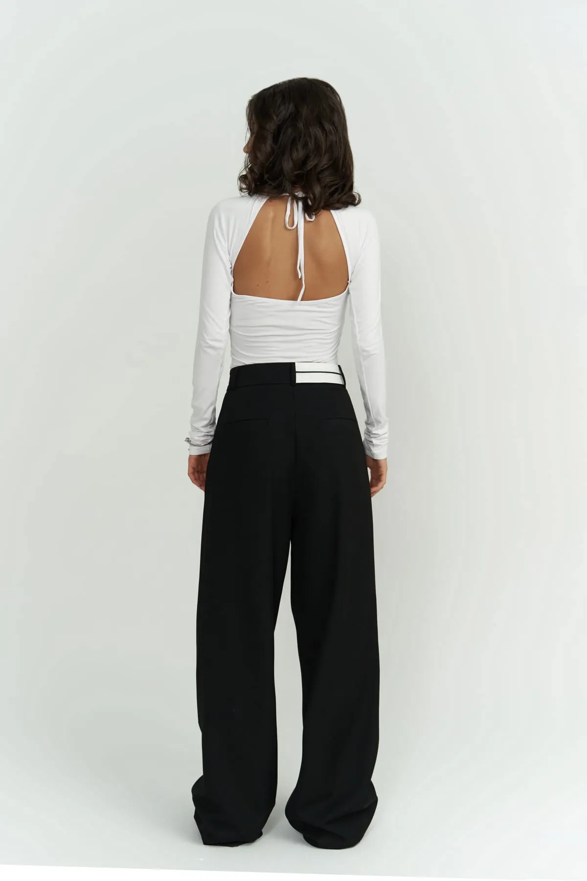 MAİ COLLECTİON  Hose - Schwarz - Straight