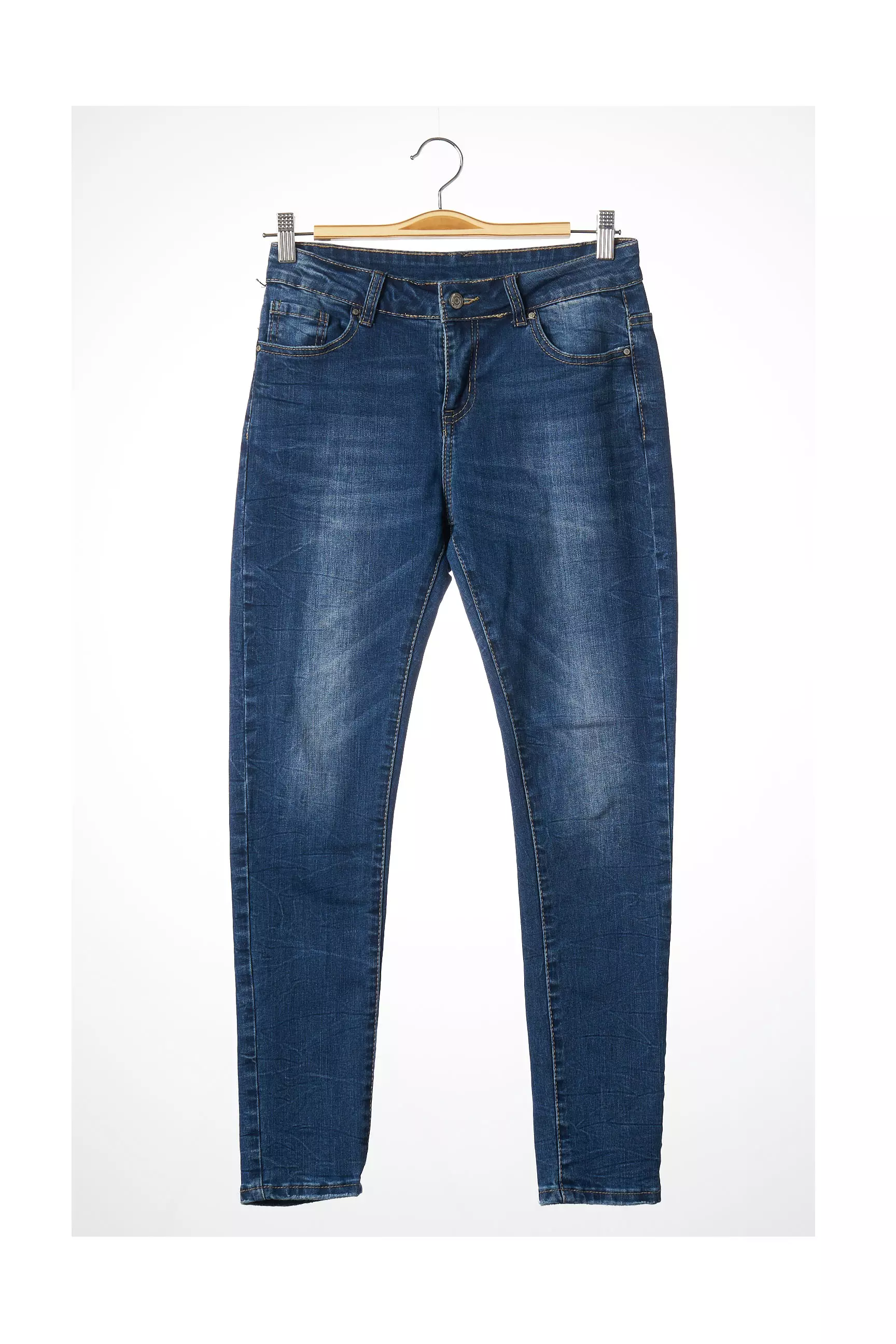 Jeans Wear Pantalon7 8 Femme couleur bleu