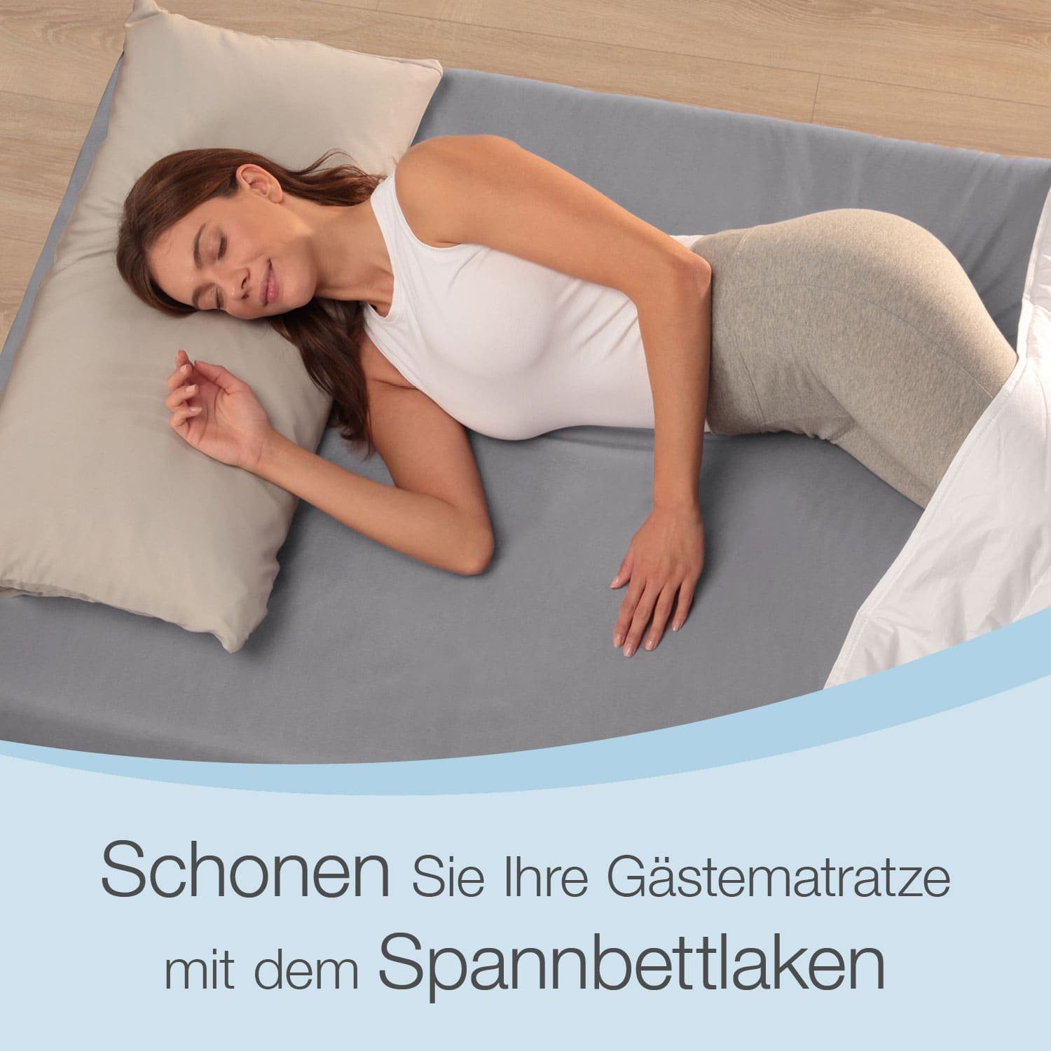 Klappmatratze Visko Deluxe, Bestschlaf, 15 cm hoch, (Spar-Set, 3-tlg), inkl. Spannbettlaken & Transporttasche