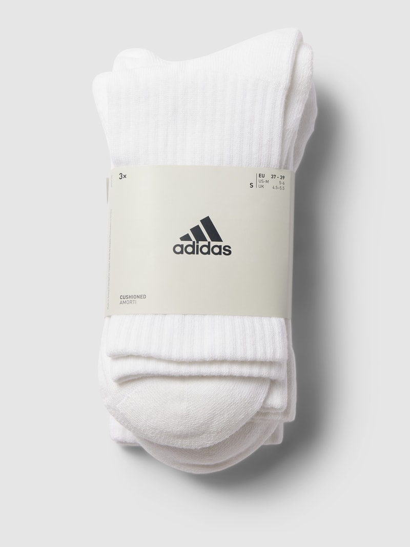 Socken mit Label-Stitching im 3er-Pack in rosa