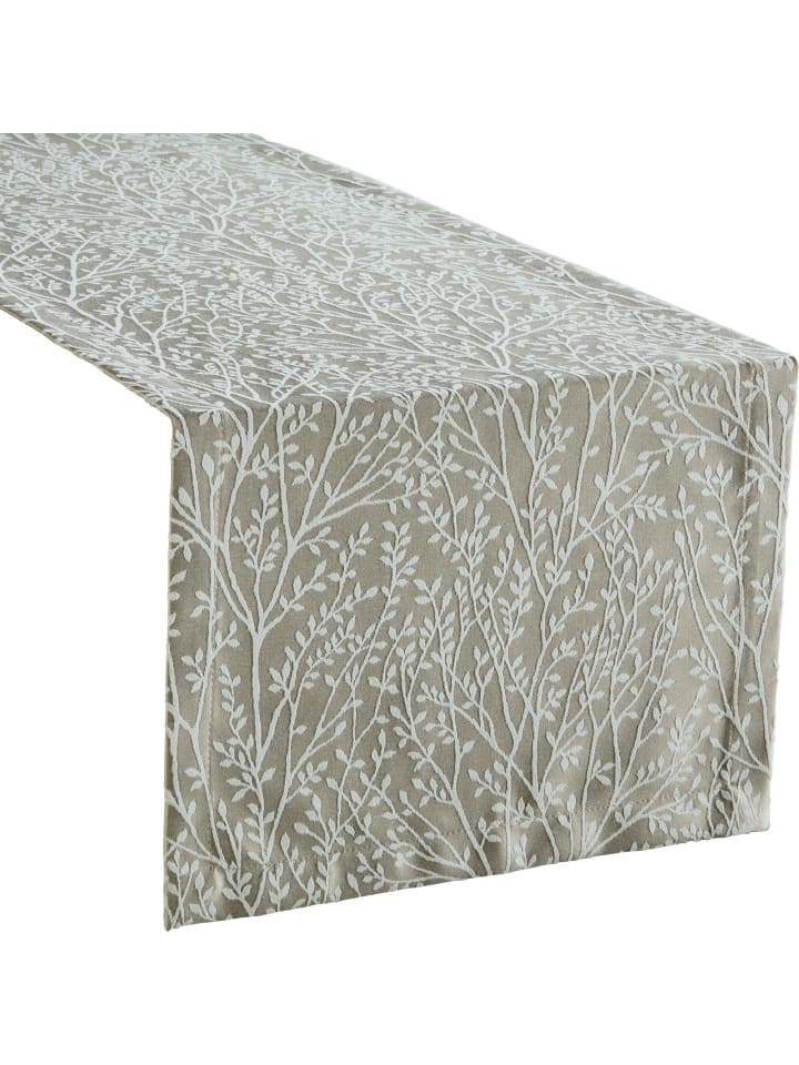 Erwin Müller Jacquard Tischläufer Malaga in taupe günstig kaufen