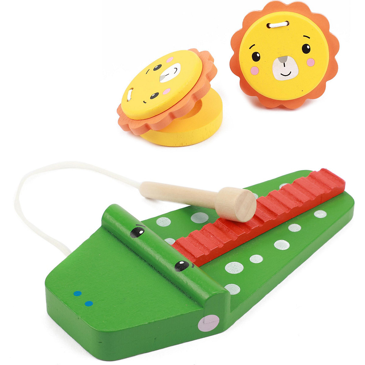 FISHER-PRICE Holz-Musikinstrumente, 5 Teile