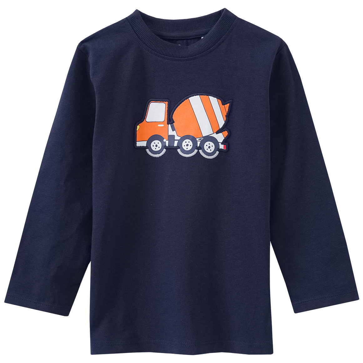 Kinder Langarmshirt mit LKW-Applikation
