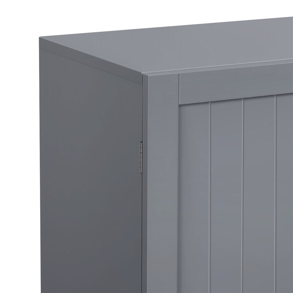 Yaheetech Badkommode Hängeschrank mit 2 Türen, Badschrank, Wandschrank, Küchenschrank, Medizinschrank, Weiß