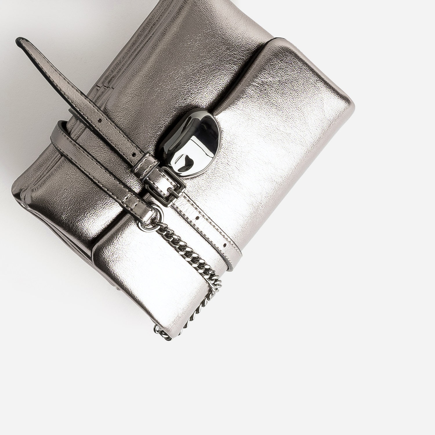 Sac à main TEXTO gris à 3 compartiments