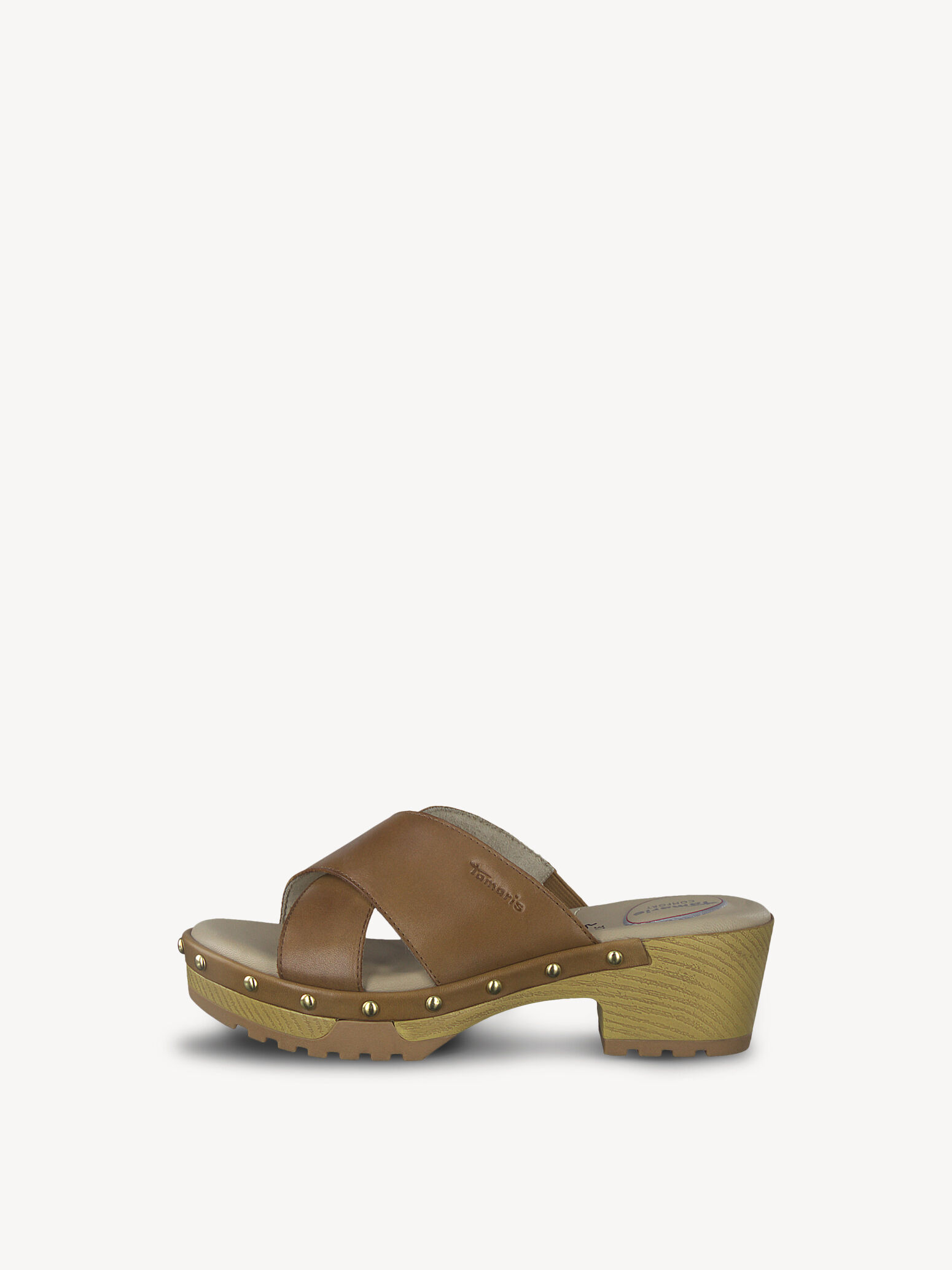 Mule en cuir - marron