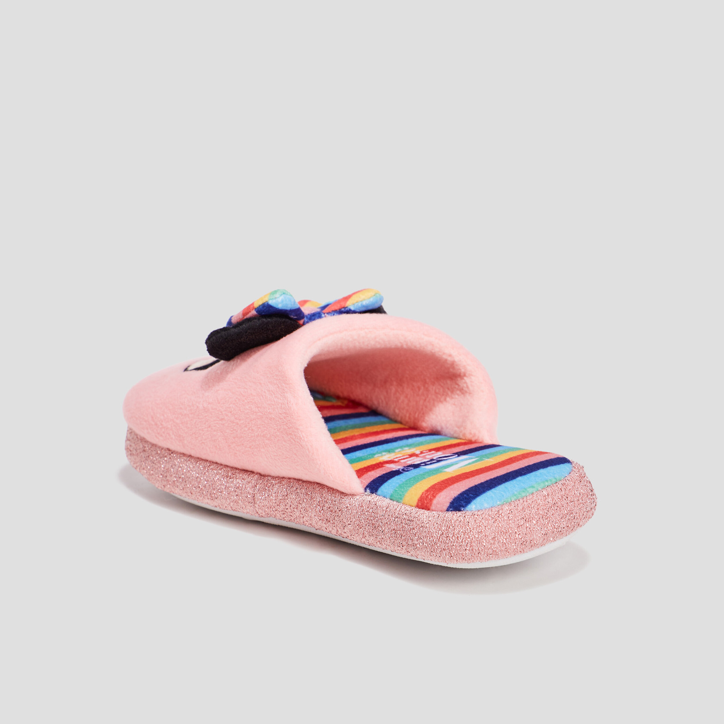 Chaussons mules Minnie rose fille | La Halle