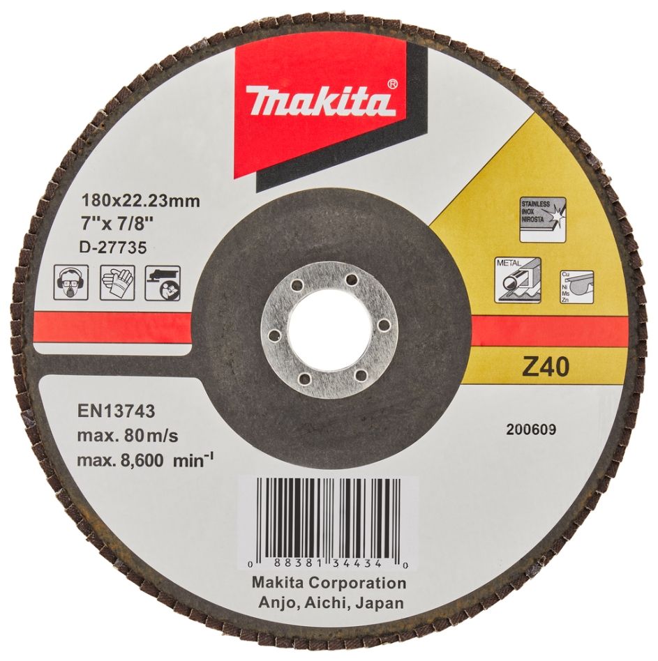 Makita Zubehör D-27735 Fächerscheibe 180 mm Z40