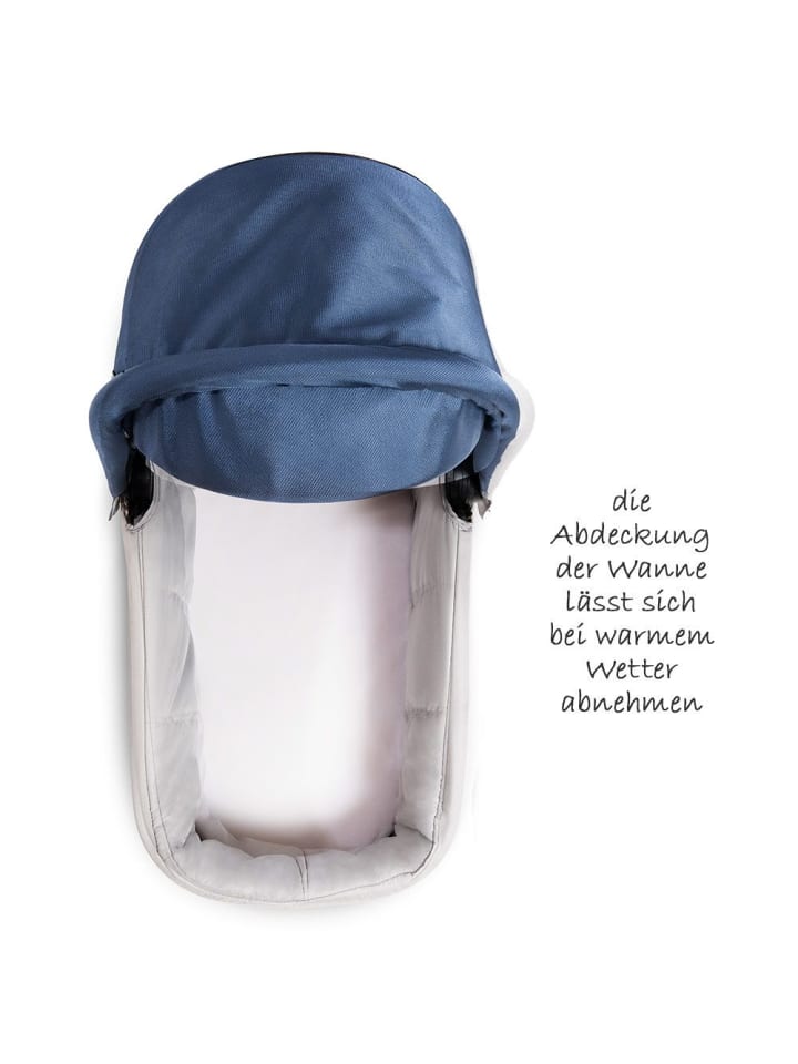 Hauck Babywanne für Saturn R Sportwagen - Denim Silver in blau,silber günstig kaufen onesize