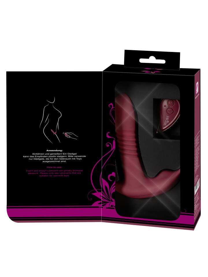 Javida Vibrator RC Hands-free 3 Function Vibrator in rot günstig kaufen 14,5 cm