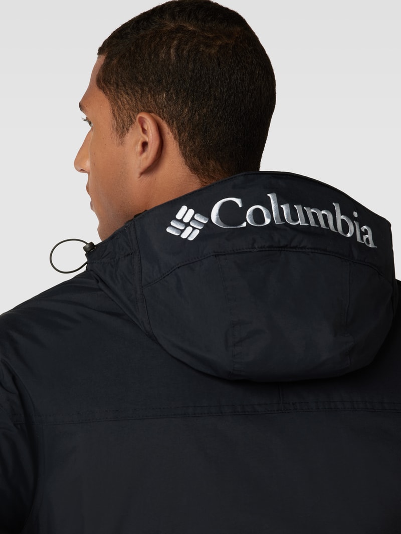 Windbreaker mit Label-Detail Modell 'Challenger' in schwarz