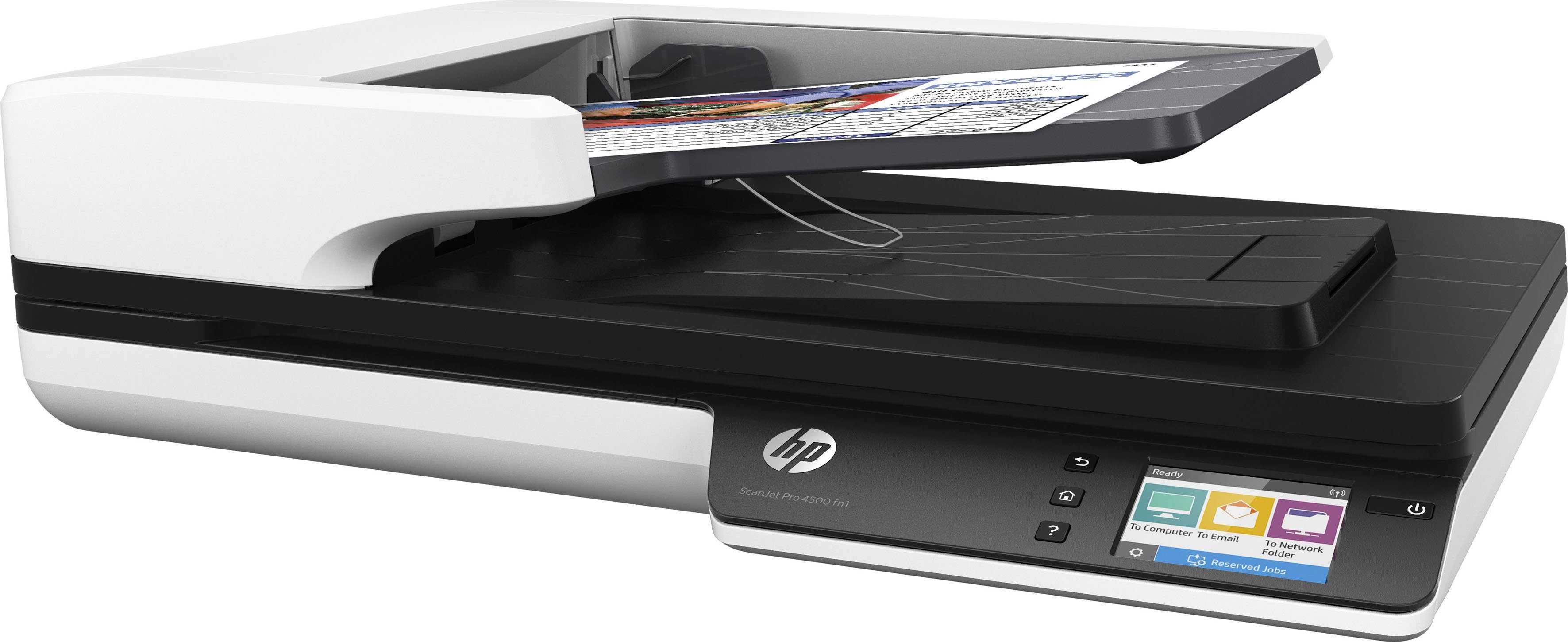 HP Scanjet Pro 4500 fn1 Scanner, (LAN (Ethernet), WLAN (Wi-Fi), HP+ Instant Ink kompatibel)