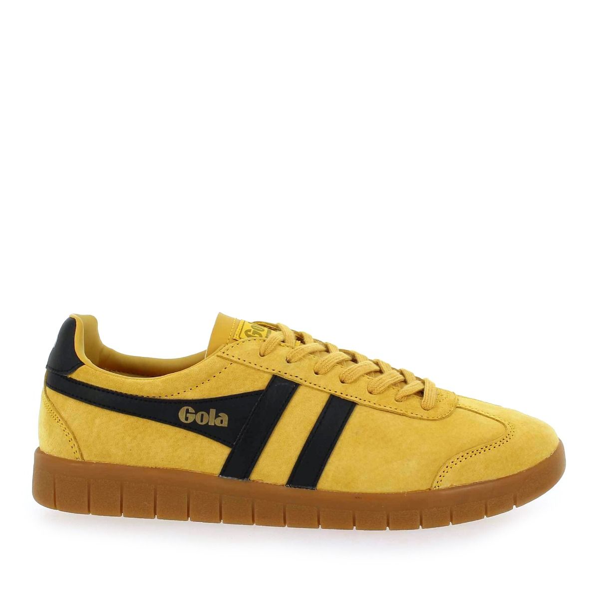 Gola  HURRICANE SUEDE CMB046 - Jaune Noir