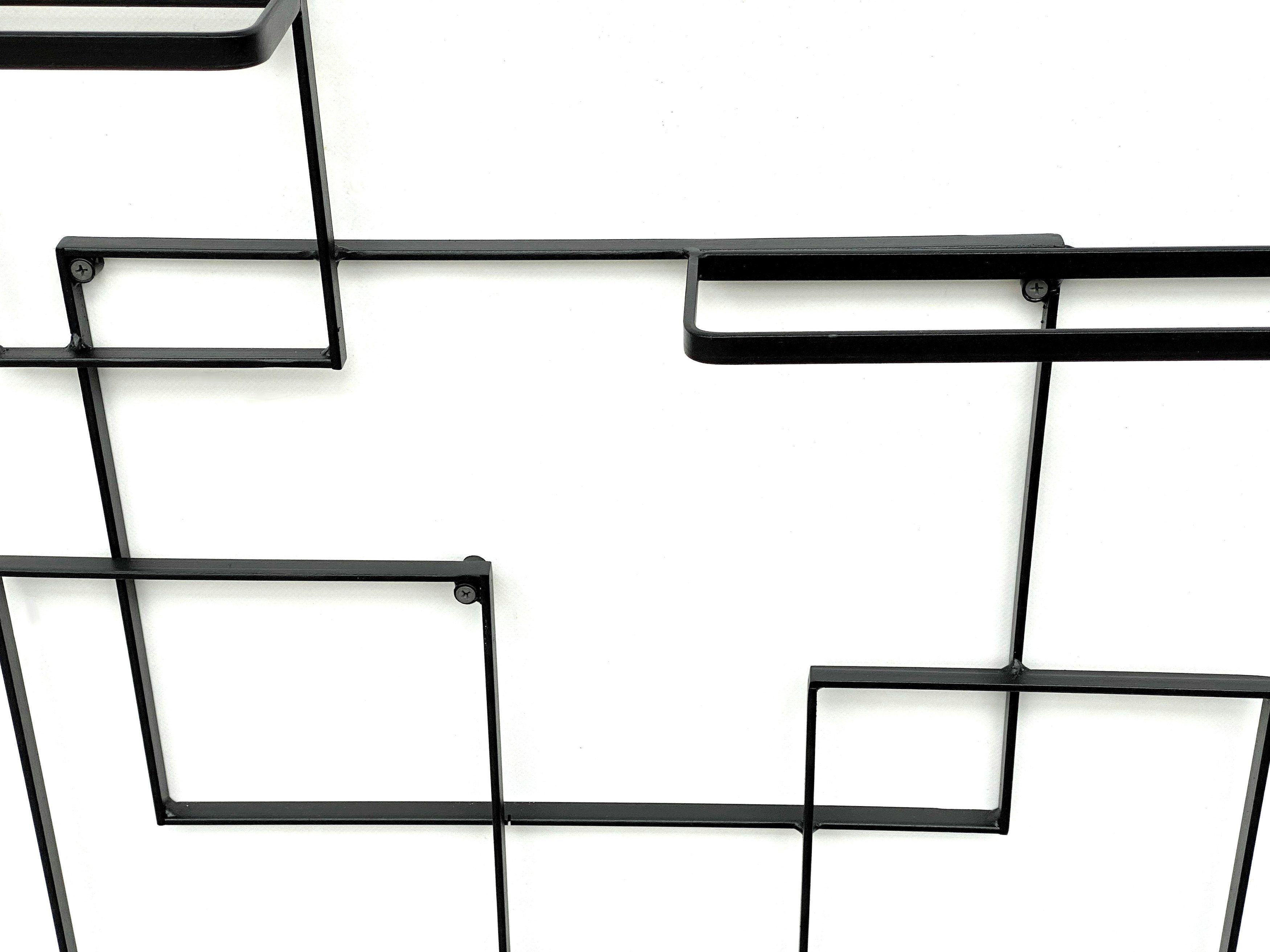 DanDiBo Weinregal Weinregal Metall Schwarz Black Line Flaschenständer Flaschenhalter