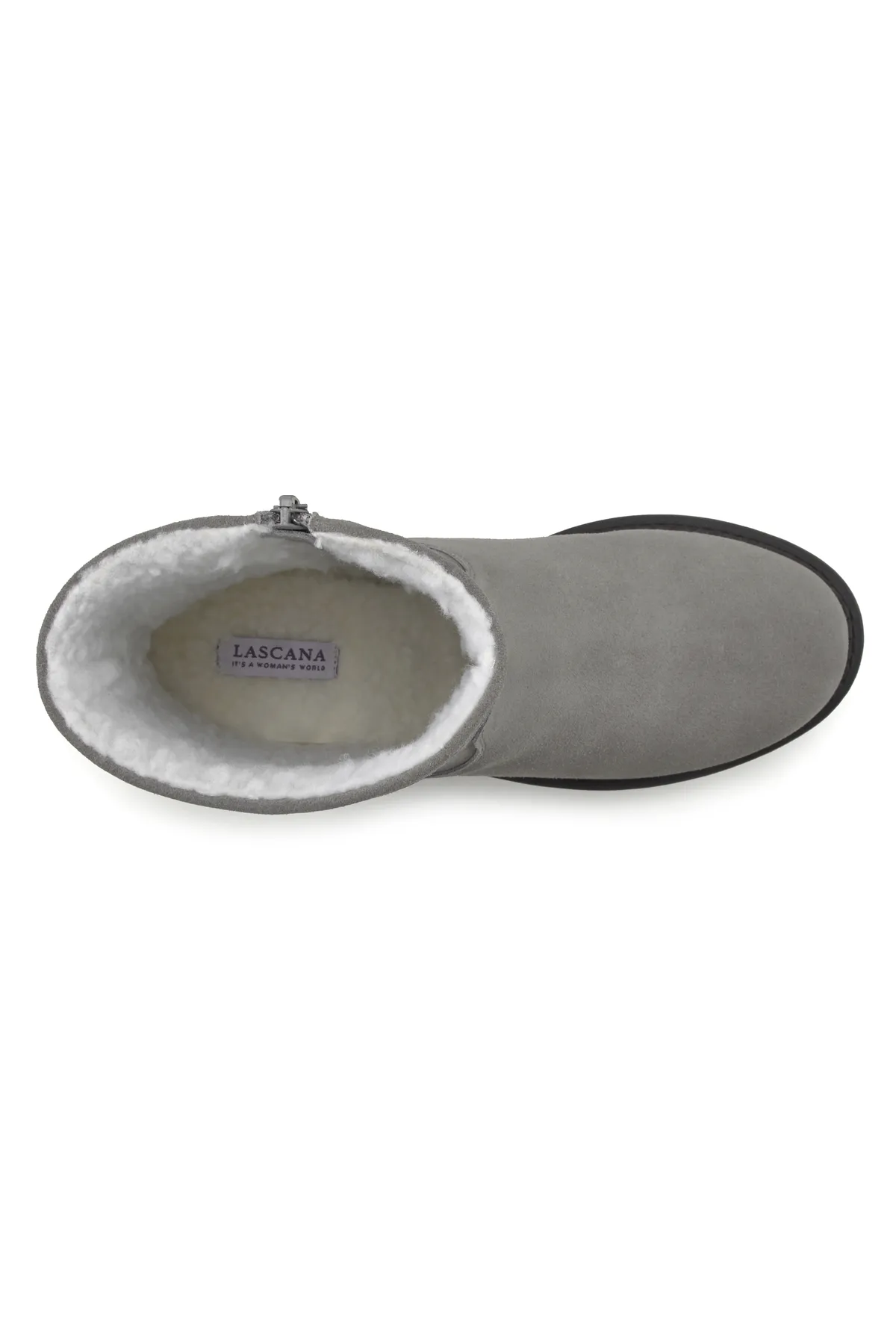 LASCANA  Stiefelette - Grau - Flacher Absatz