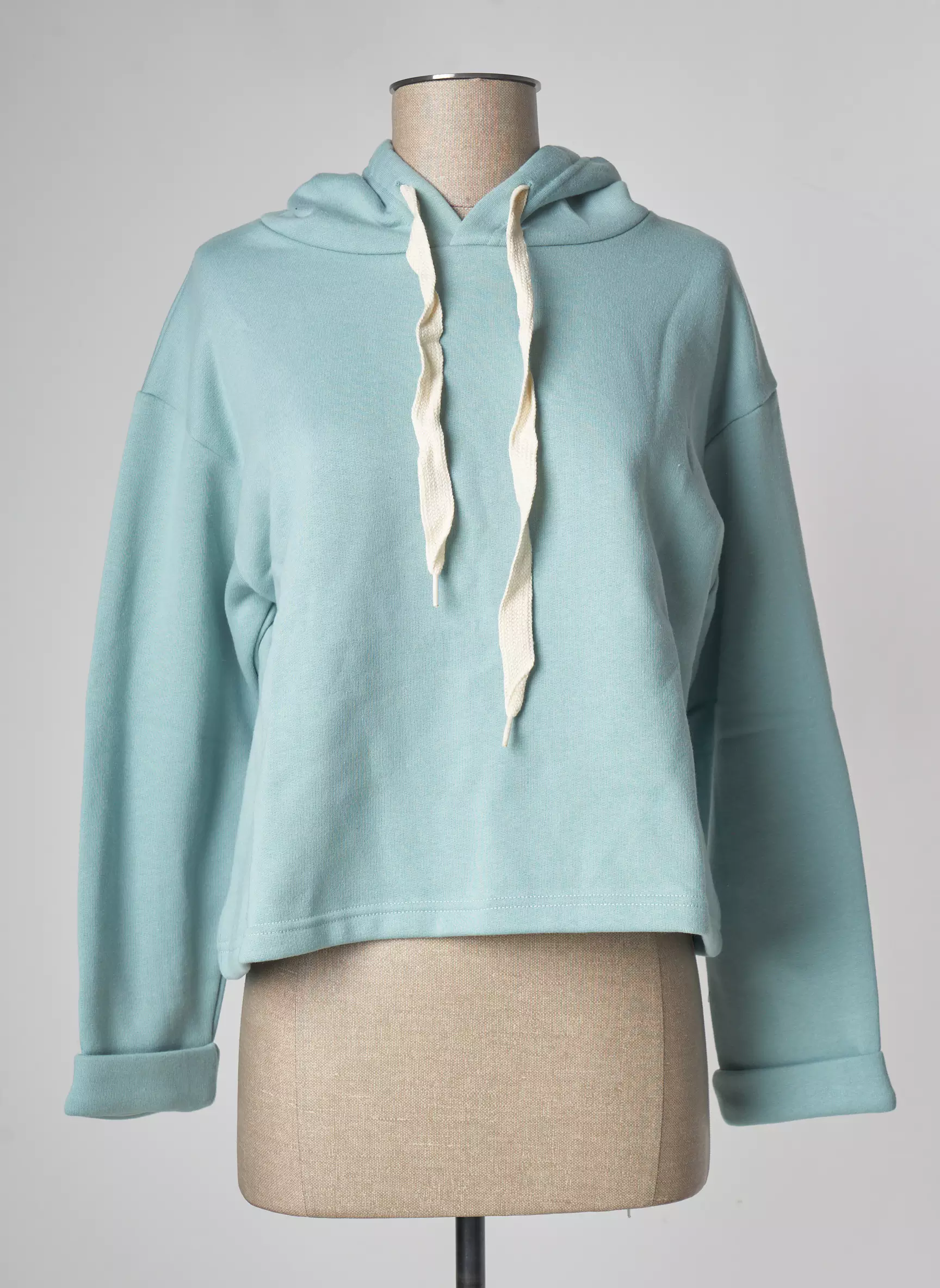 Lazy   Cosy Sweat Capuche Femme couleur bleu