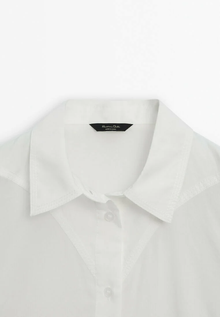 Massimo Dutti DETALLE TRIÁNGULO- Camisa