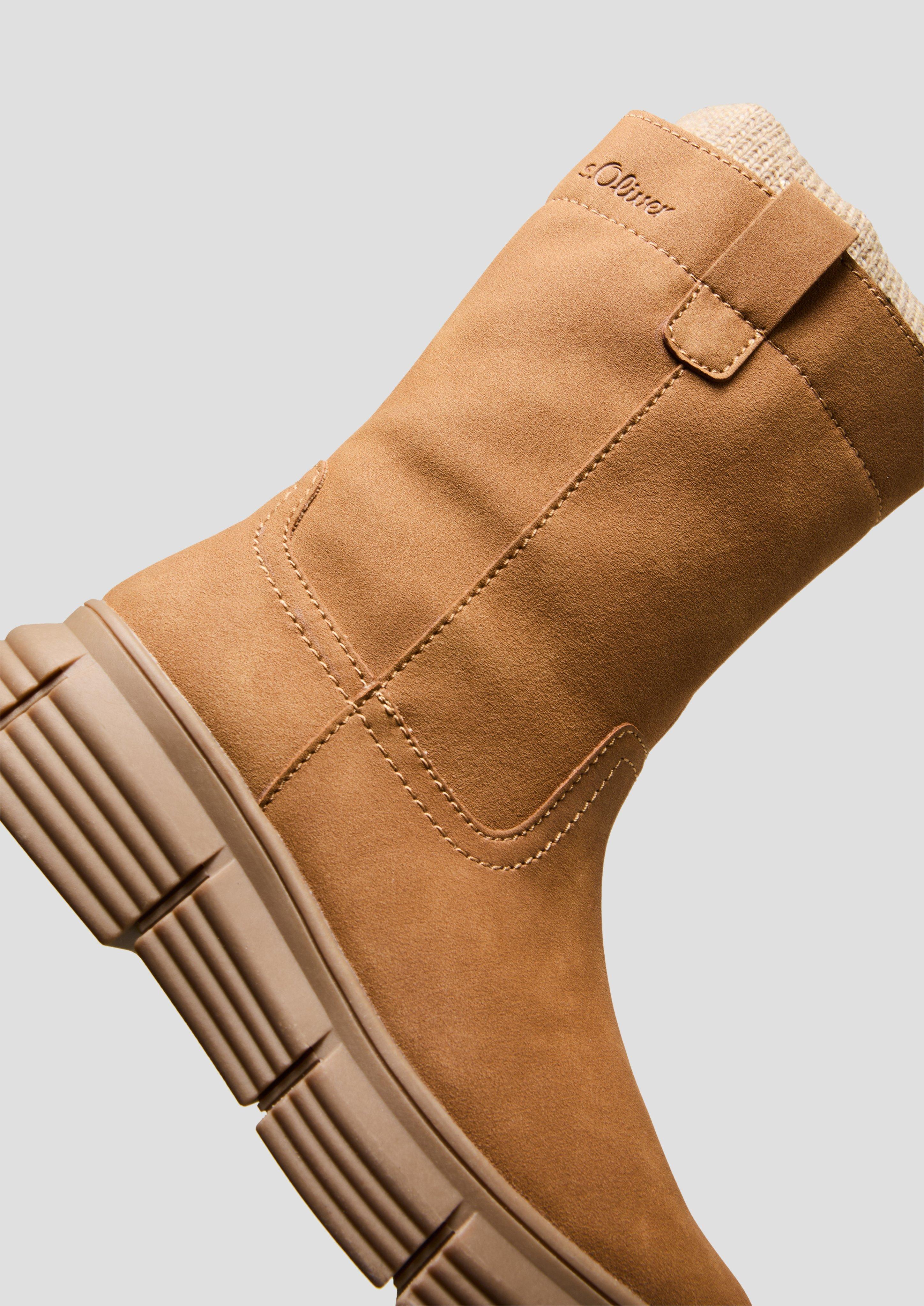 Stiefel in Veloursleder-Optik  6008698-311