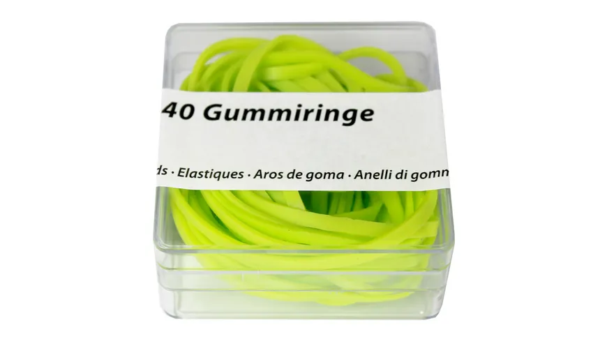 Metzger & Mendle Gummiringe neon 40 Stück