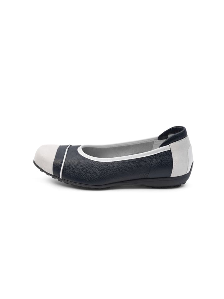 VITAFORM Hirschleder Ballerinas in marine/weiß günstig kaufen 38
