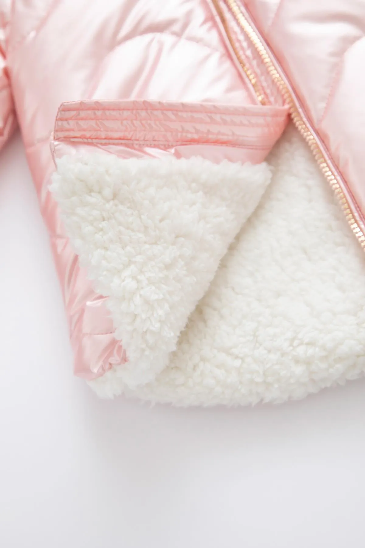 DeFacto  Wasserabweisender Mantel mit Kapuze und Plüschfutter für Babys