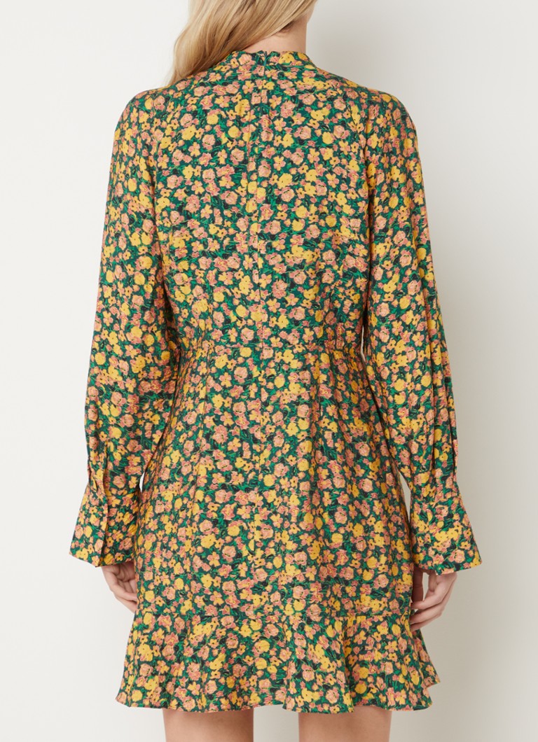Rochie scurtă Aleezia de la French Connection, cu imprimeu floral și decupaje.