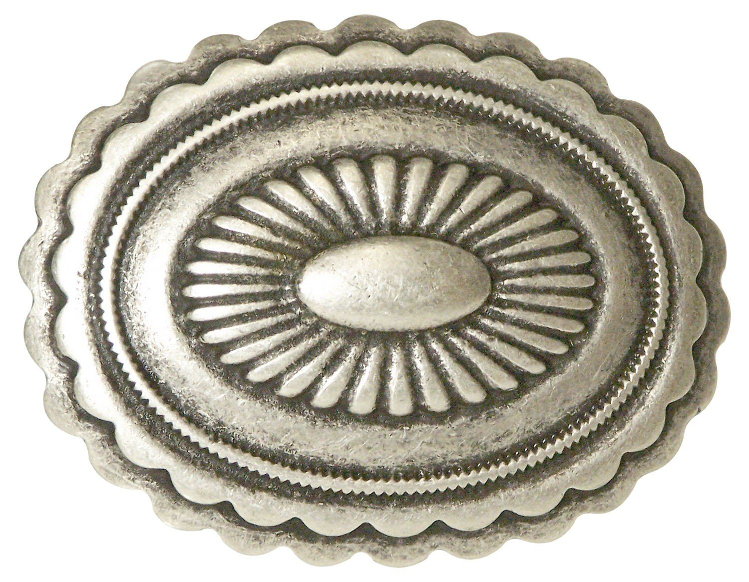 FRONHOFER Gürtelschnalle 17894 Coachella Buckle Gürtelschnalle, Western Schnalle altsilber 4 cm