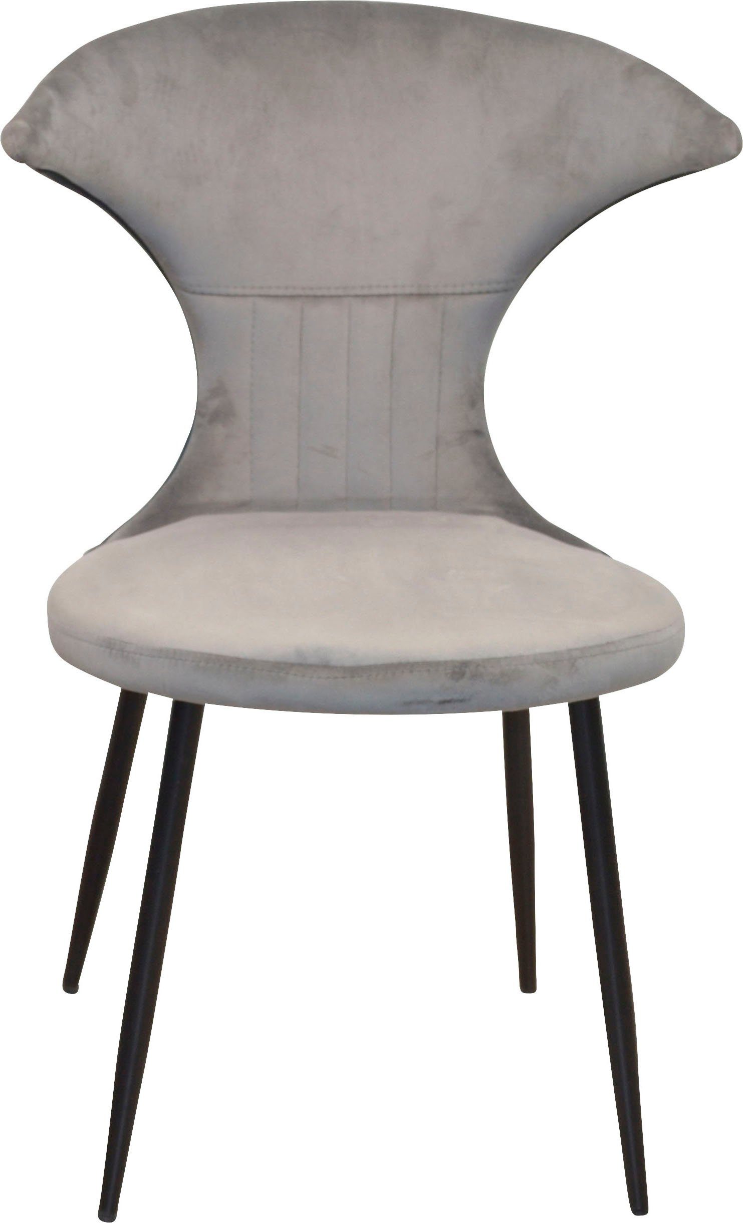 INOSIGN 4-Fußstuhl (Set, 2 St), Gestell aus Stahlrohr, Sitz- und Rückenfläche schaumstoffgepolstert