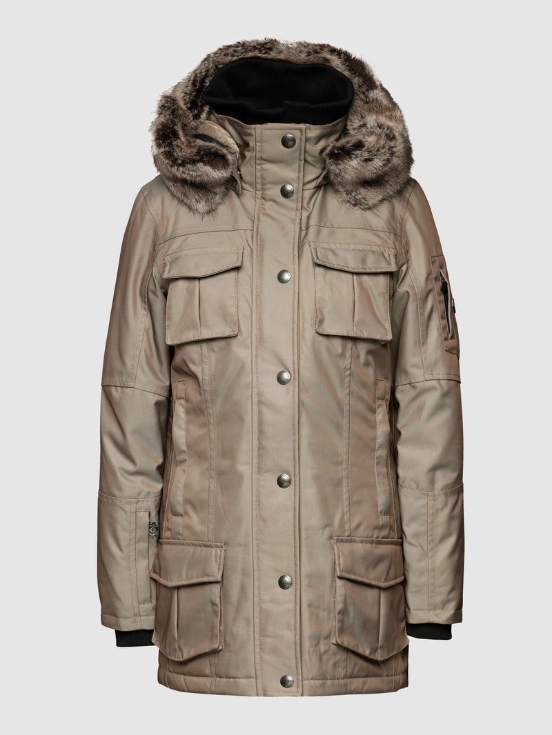 Funktionsjacke mit Label-Patch Modell 'Schneezauber' in sand