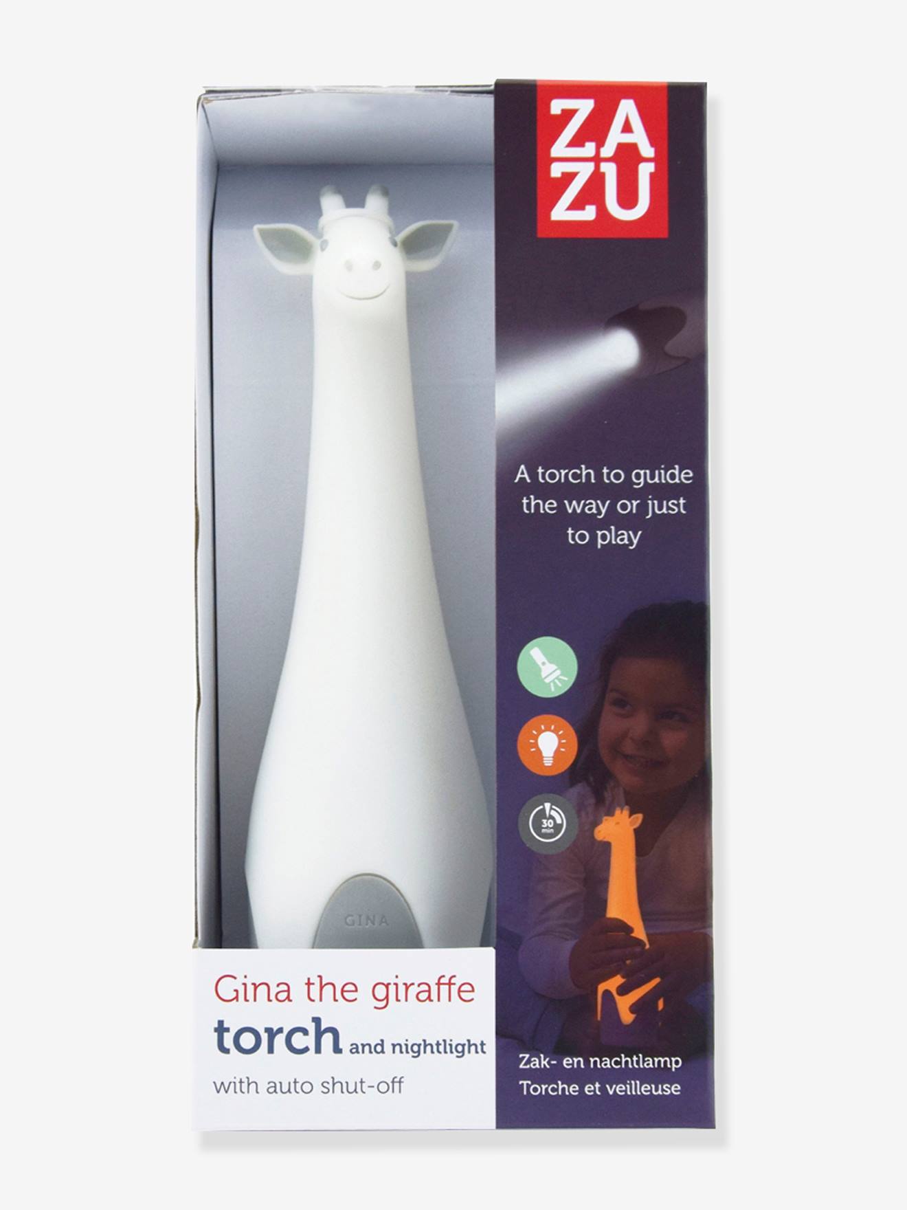 Veilleuse torche Gina la girafe