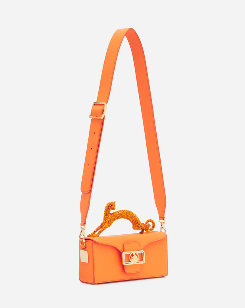 SAC PENCIL CAT NANO EN CUIR ET STRASS