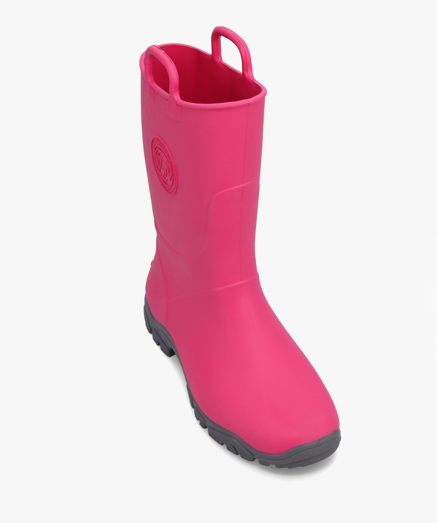 Bottes de pluie fille unies à anses - Boatilus fuchsia | GEMO