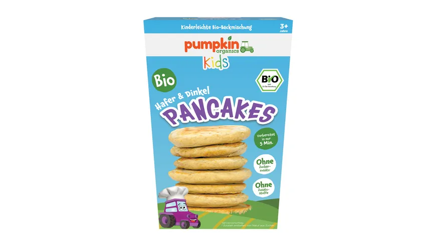 pumpkin organics Bio Hafer & Dinkel Pancakes Backmischung 200 g