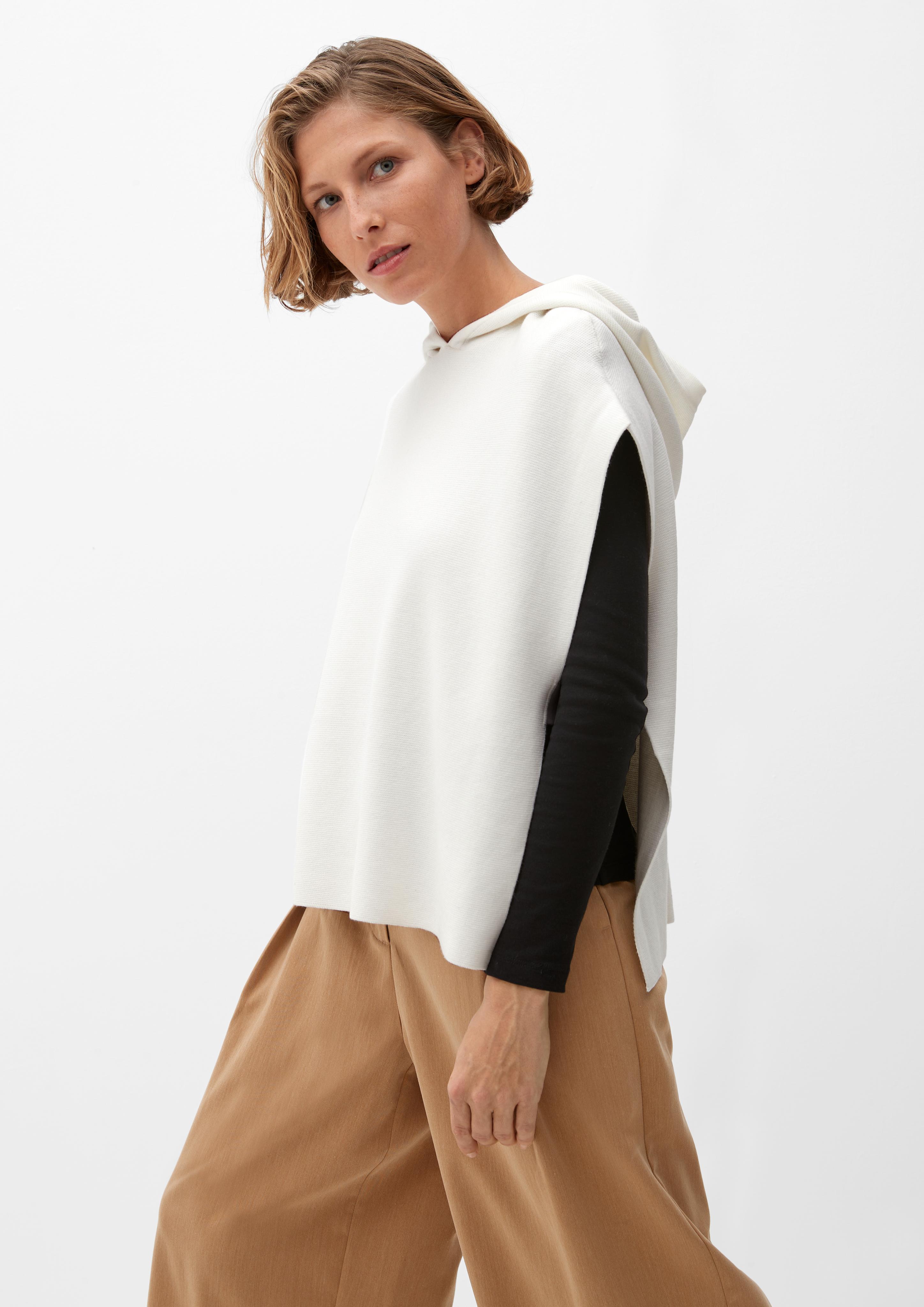 Strickponcho mit Kapuze  2120554-0210
