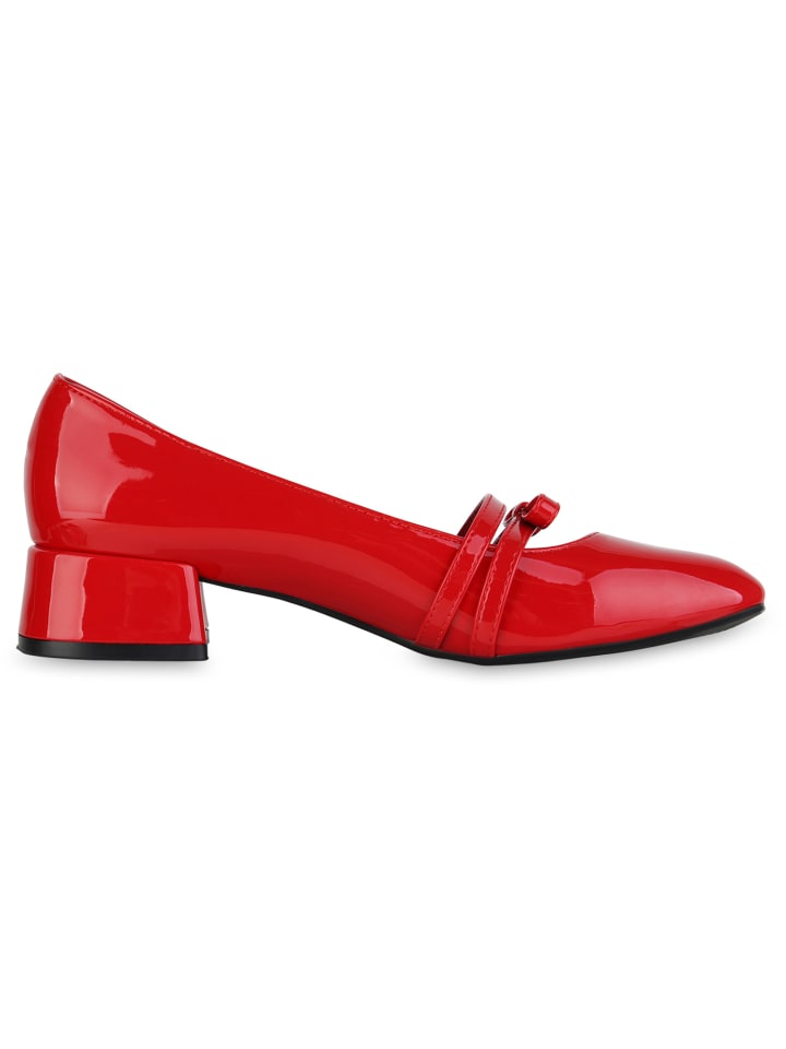 VAN HILL Riemchenballerinas Eleanor in Rot Lack günstig kaufen