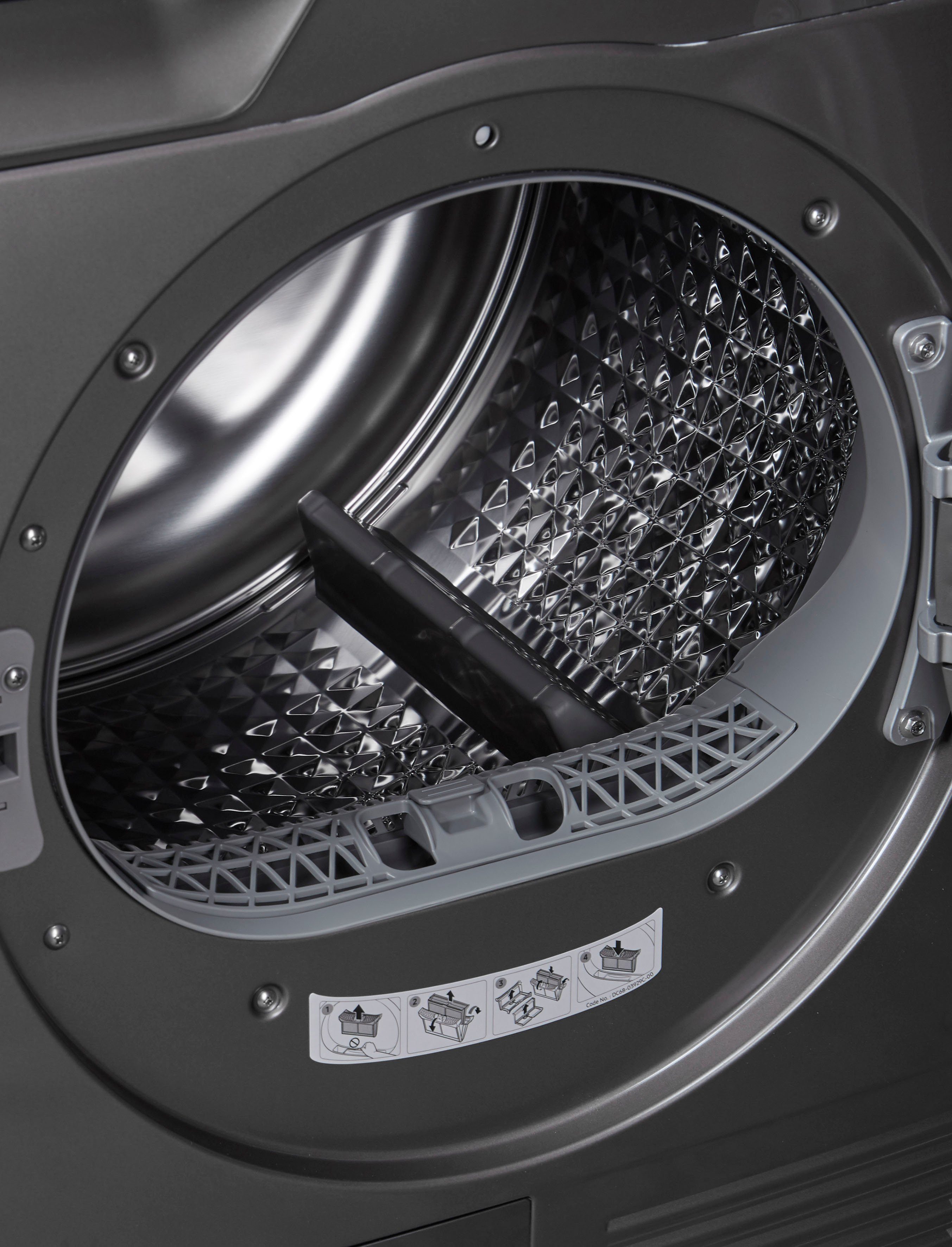 Samsung Wärmepumpentrockner DV80T6220LX/S2, 8 kg, Knitterschutz