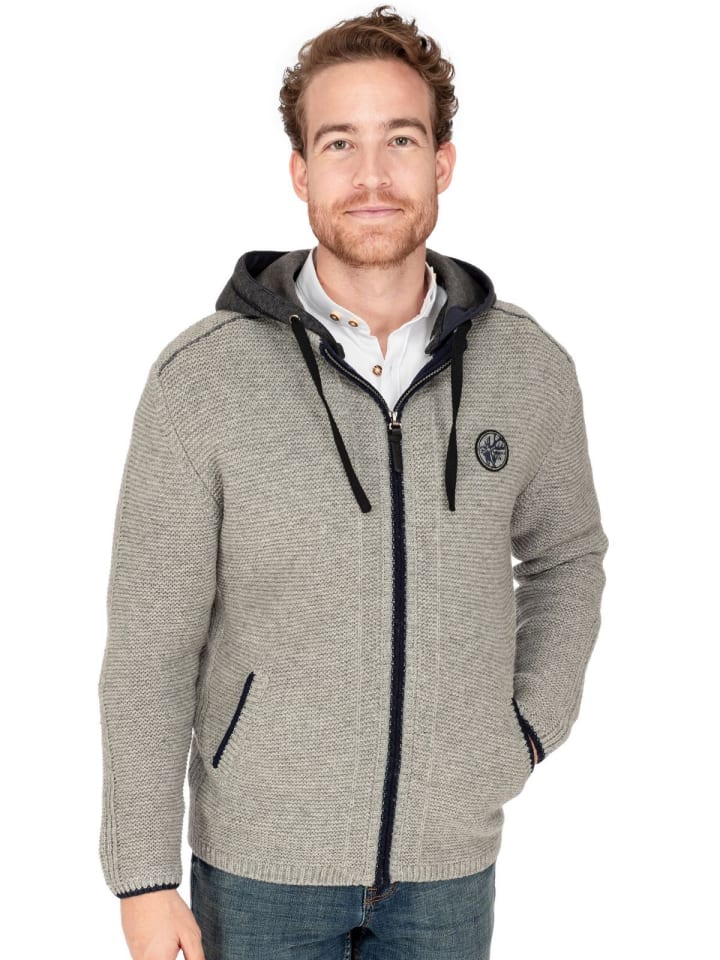 Spieth & Wensky Strickjacke ECHO in grau günstig kaufen