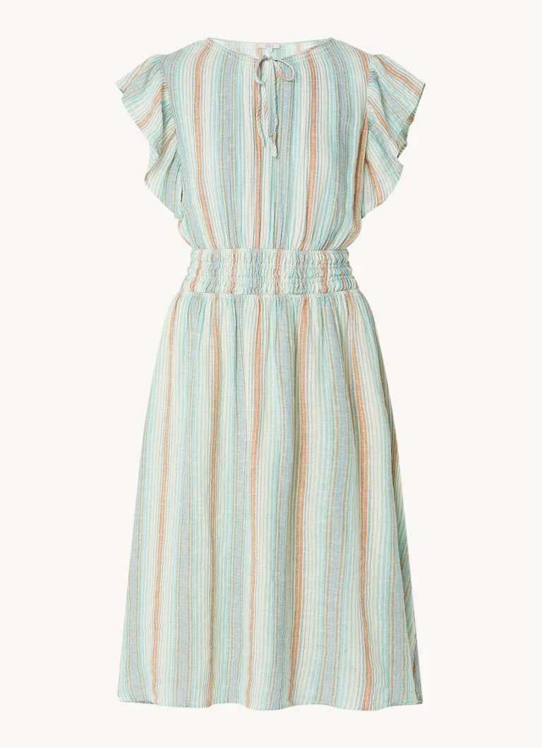 Rails Iona midi tunic dress in linen blend with butterfly sleeves