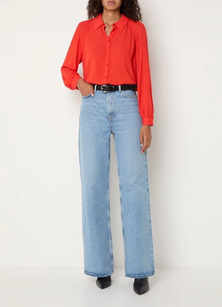 ba&sh Marvin blouse with balloon sleeves