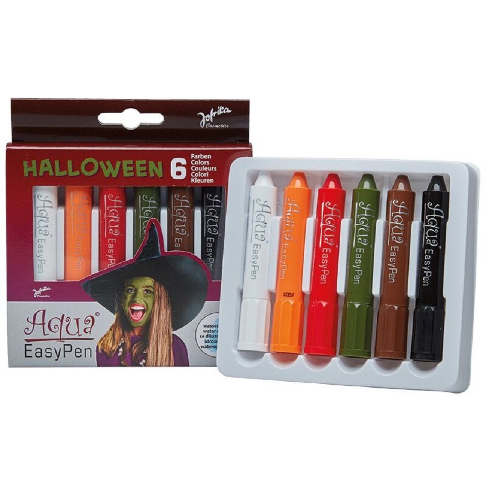 jofrika Schmink-Set Jofrika 748798 Aqua Easy Pen Box Halloween - 6 Schminkstifte
