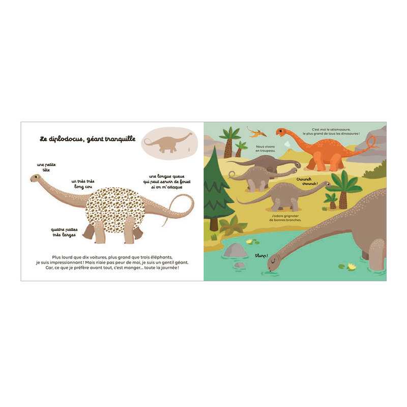 Livre Les dinosaures à toucher - Milan Jeunesse
