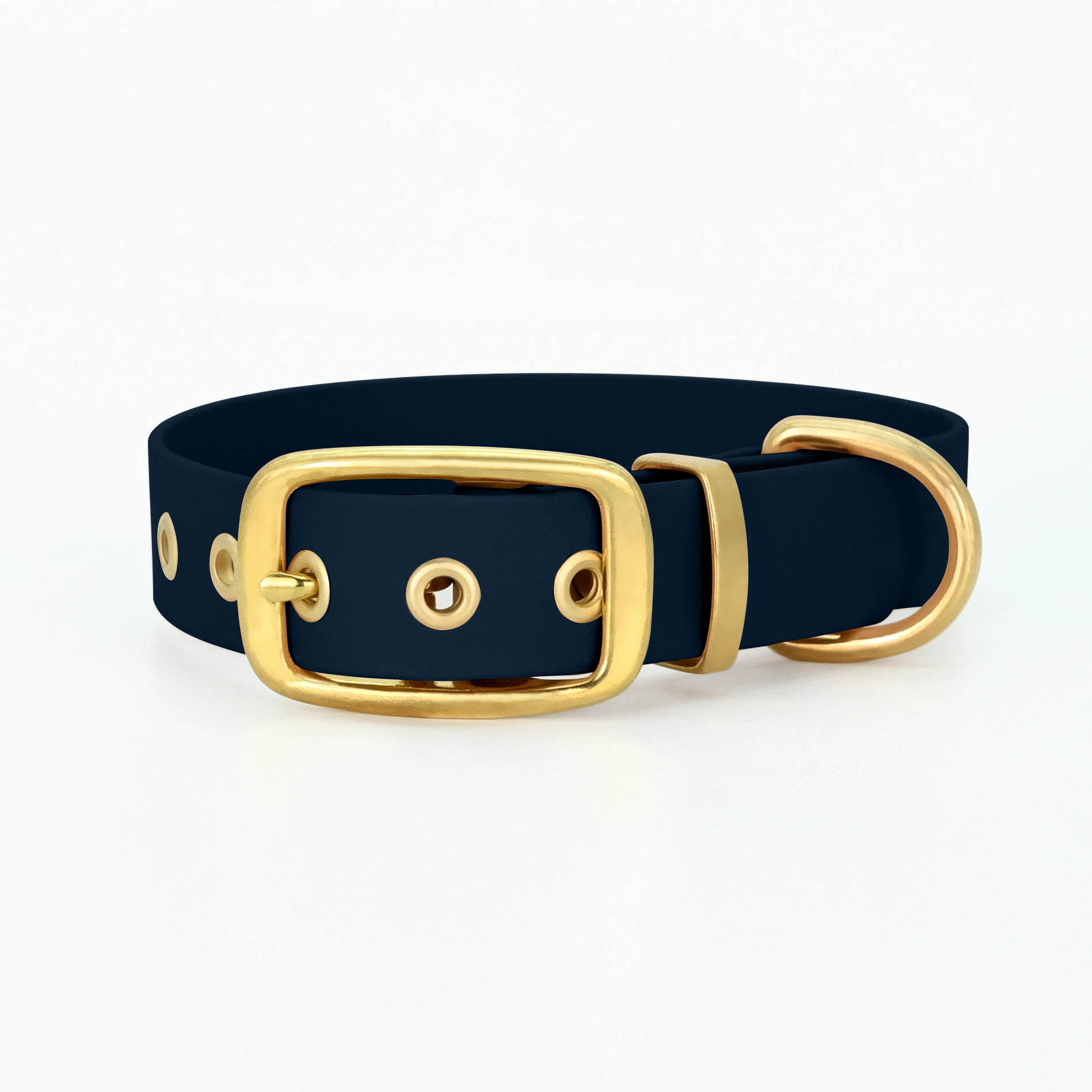 THE DOG IDEA Hundehalsbänder THE DOG IDEA Biothane Halsband Gold Navy S