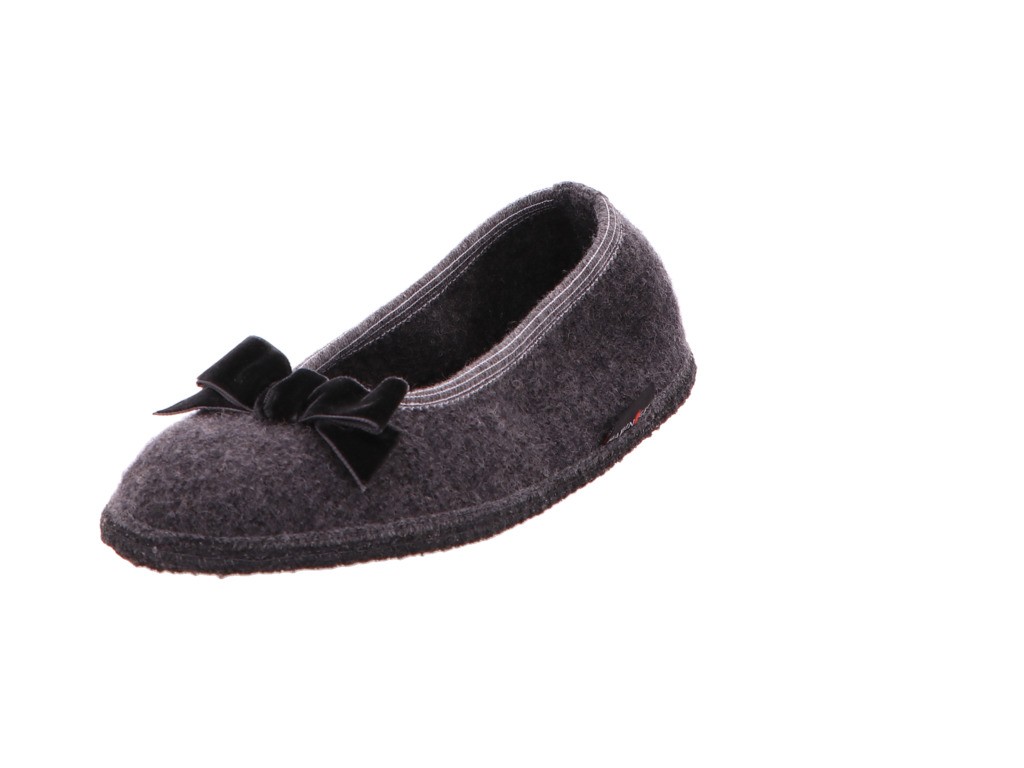 HAFLINGER Hausschuhe grau 2021 Slipper Fiocco