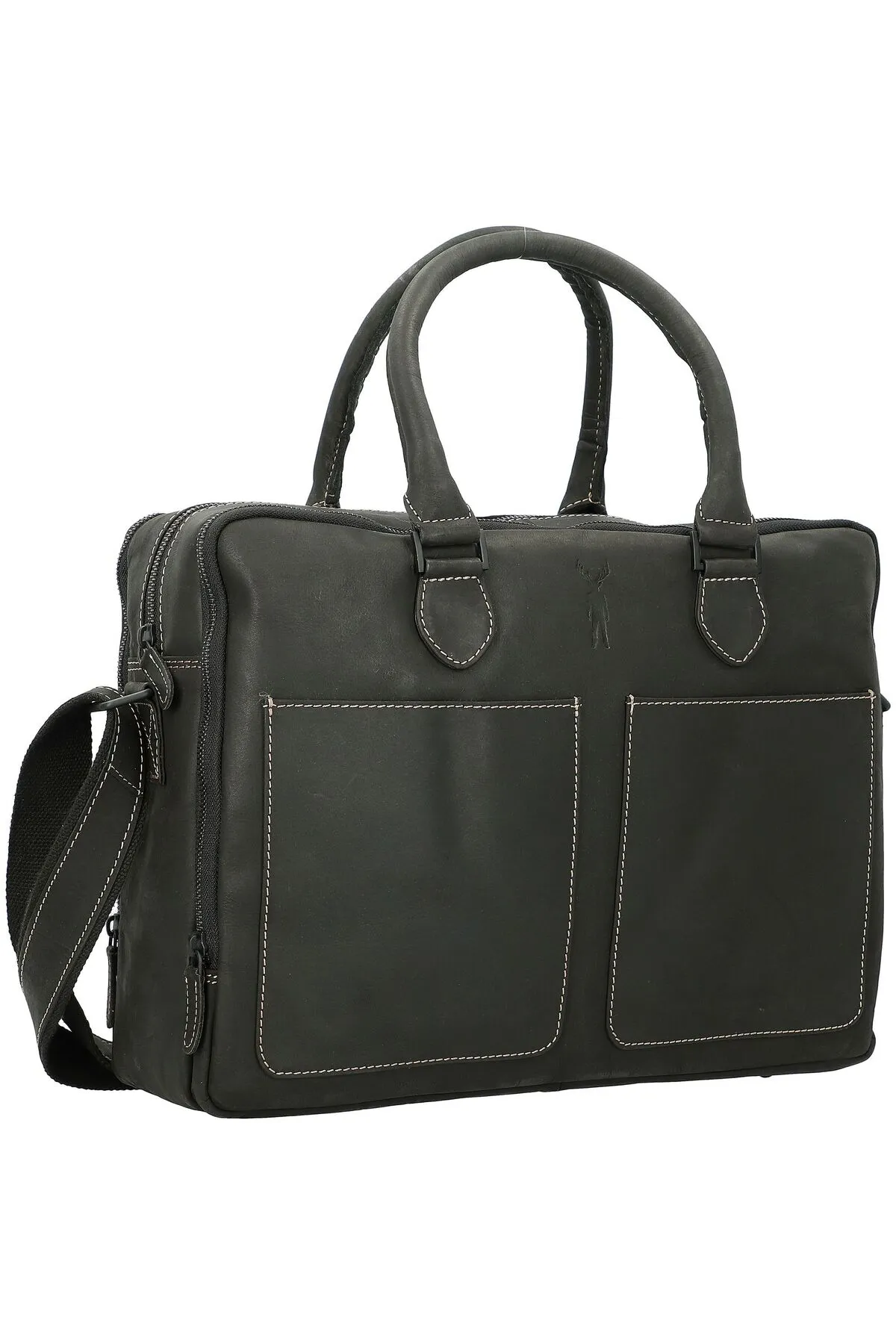 Jack Kinsky  Messenger Bag - Grau - Unifarben