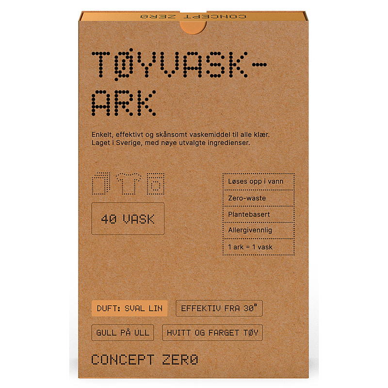 Consept Zero Vaskeark 40 stk Concept Zero