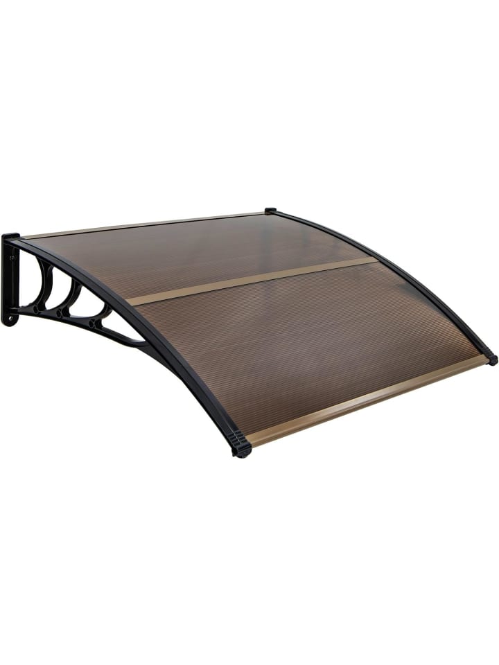 COSTWAY Vordach für Haustür 122x99cm in Braun günstig kaufen onesize