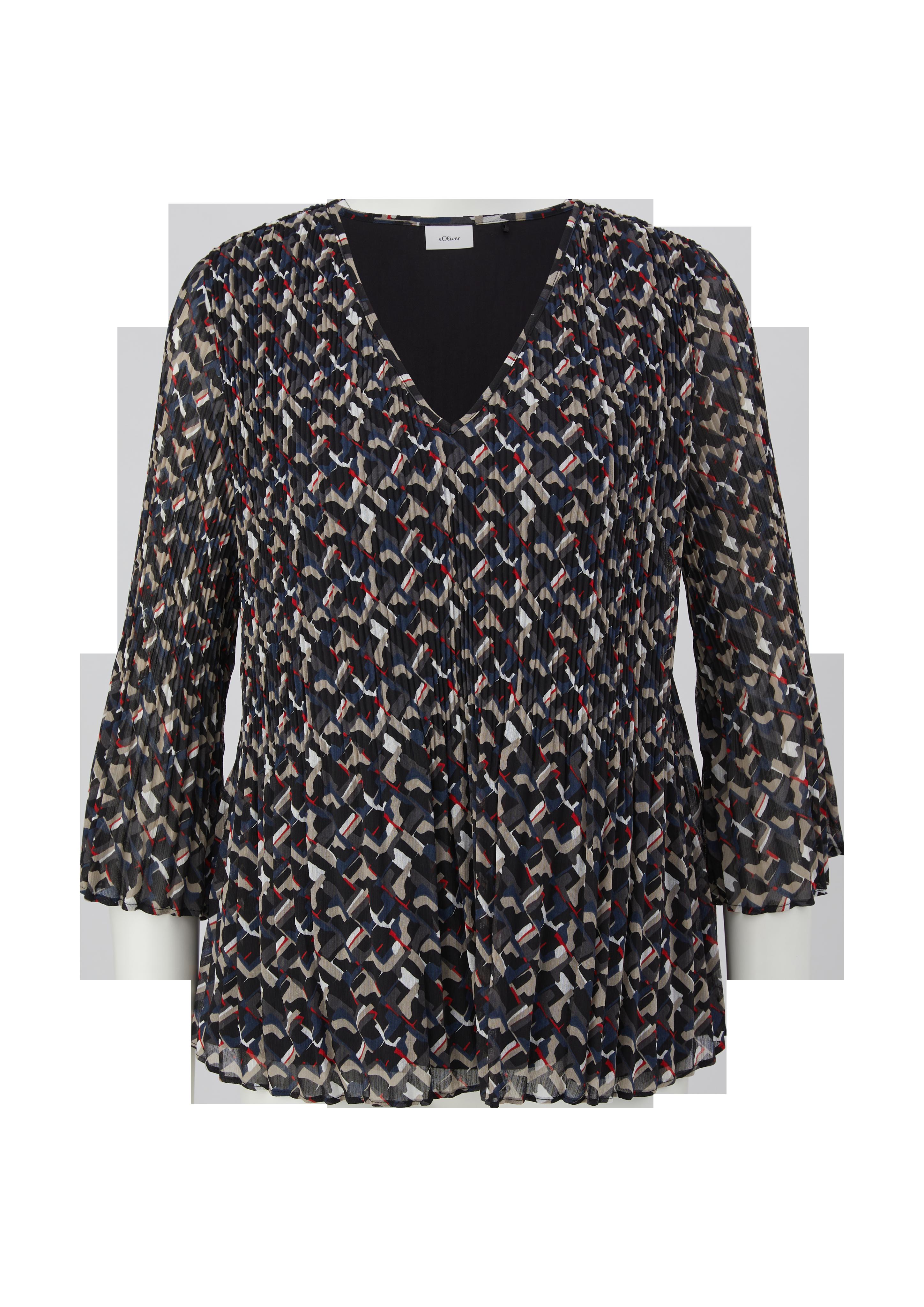 Blusenshirt mit Plissée-Struktur  2126280-99A1